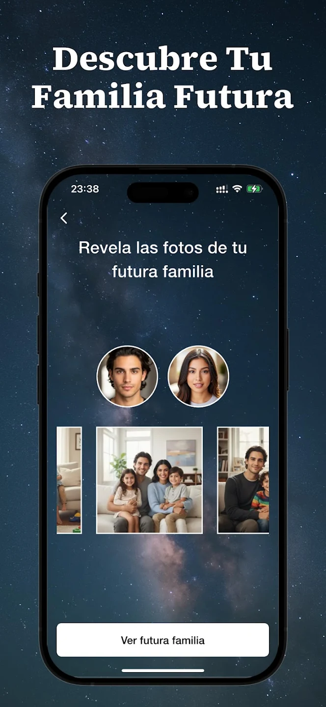 amuna App Family Future Prediction Feature Screenshot