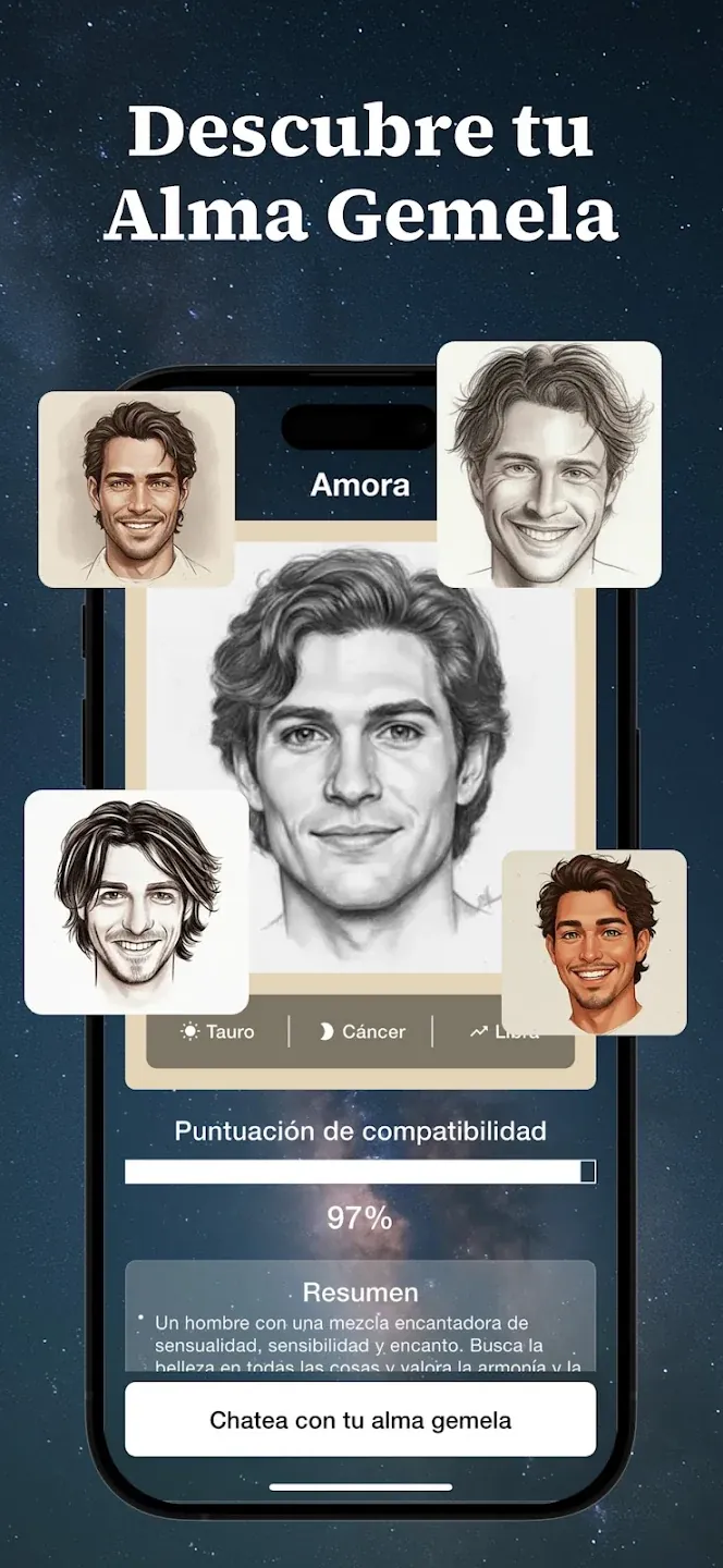 amuna App Soulmate Drawing Feature Screenshot